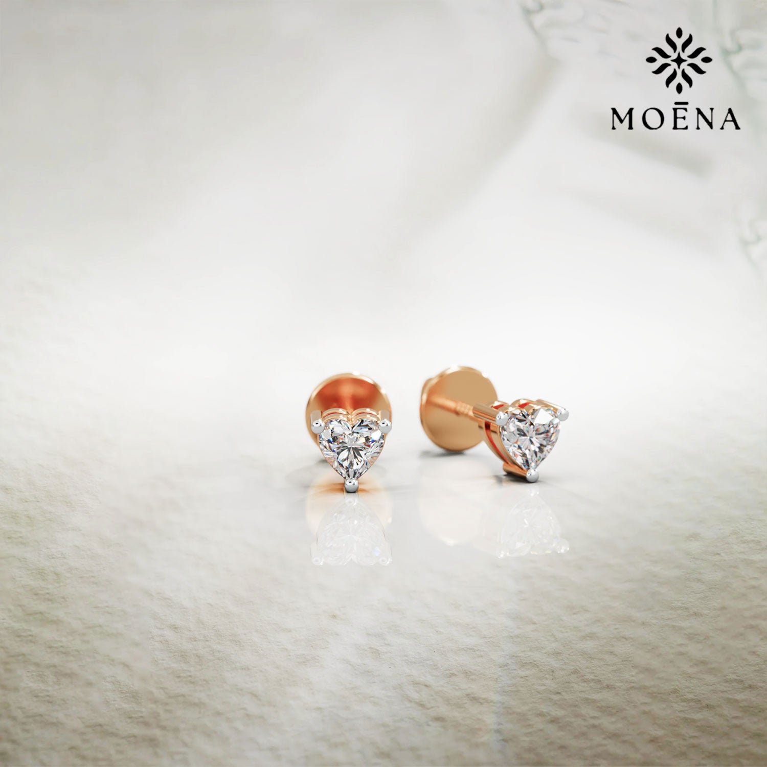 Eternal Heart Diamond Studs