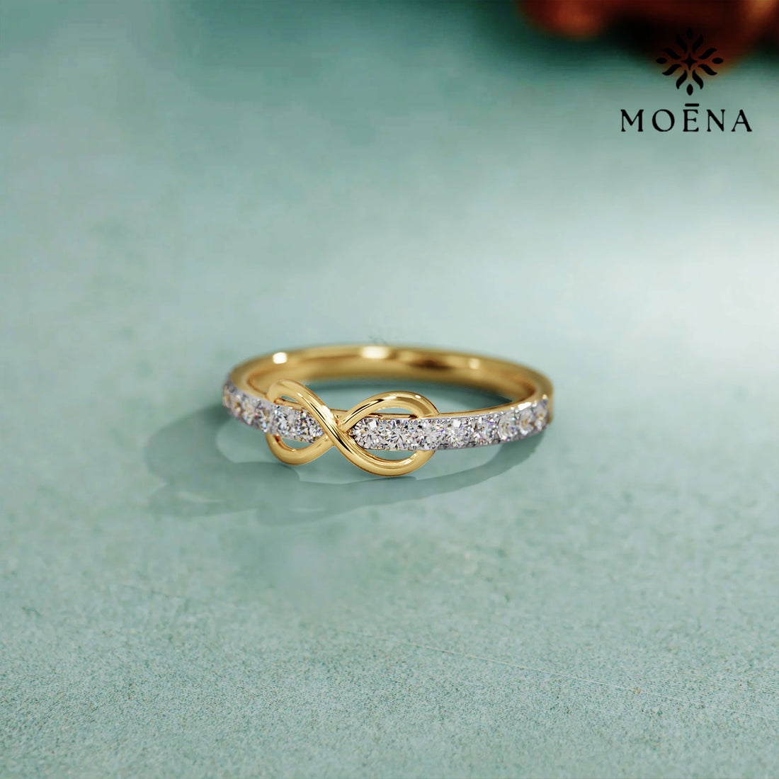 Boundless Affection - Standard View in 14kt Gold - Diamond Ring by Moena