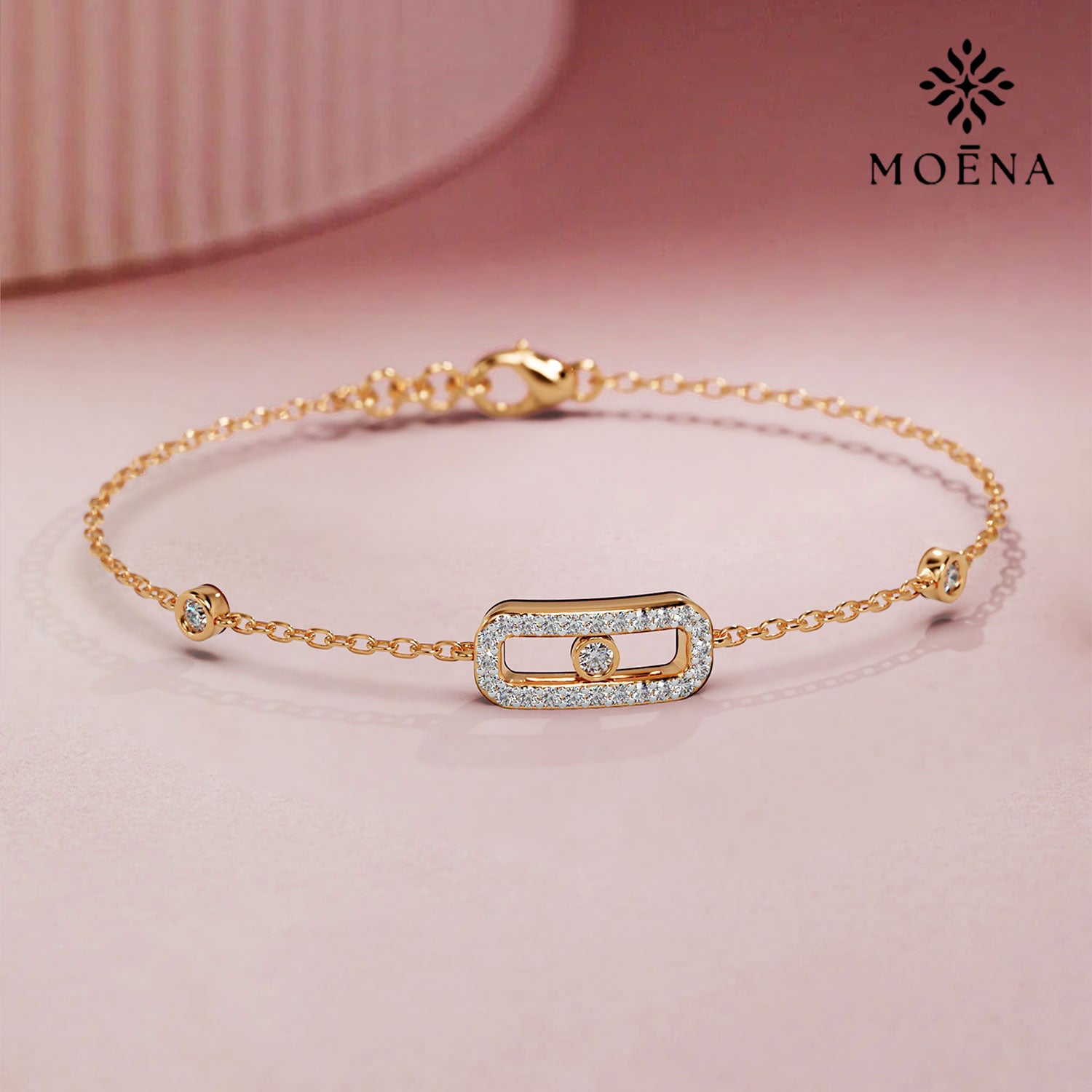 Delicate Gold Chain Bracelet - Moena