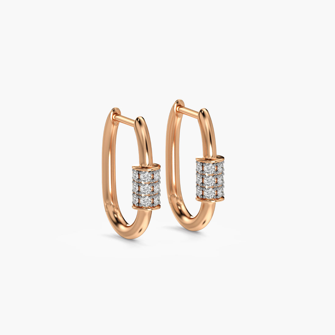 Daily Spark - 3D View in Rose Gold - Diamond Jewellery by Moena