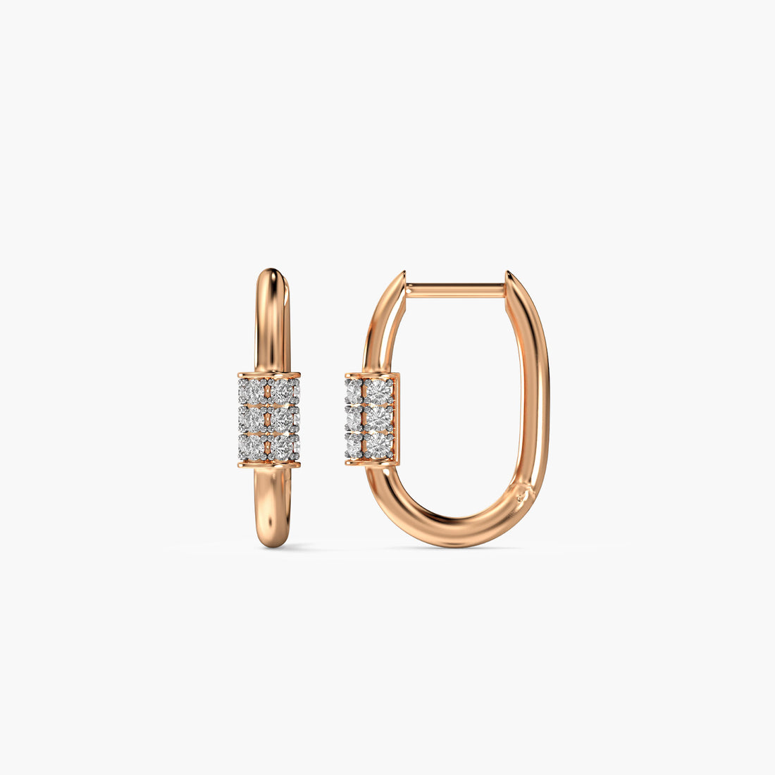 Daily Spark - Side View in Rose Gold - Diamond Jewellery by Moena