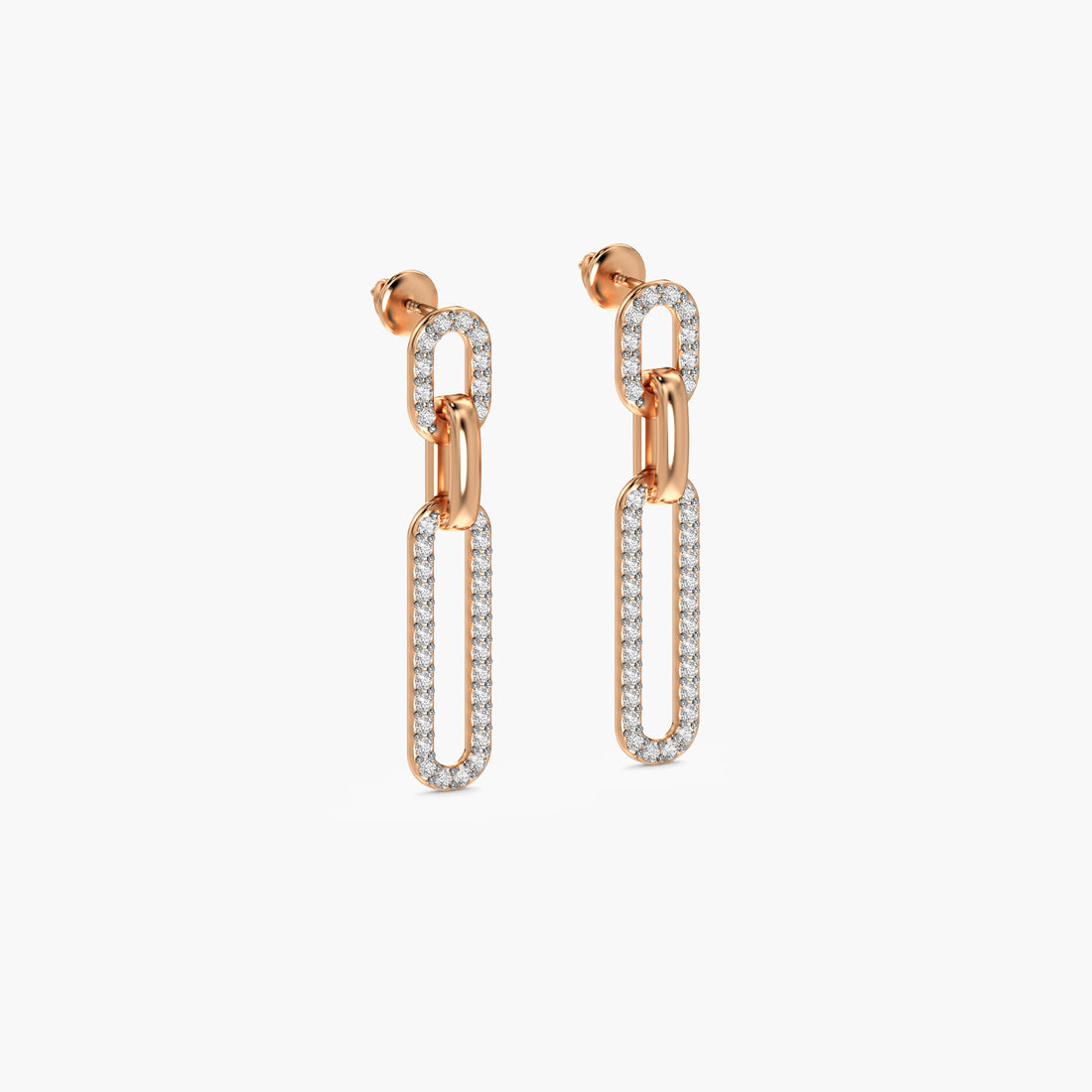 Urban Loop - 3D View in Rose Gold - Diamond Jewellery by Moena
