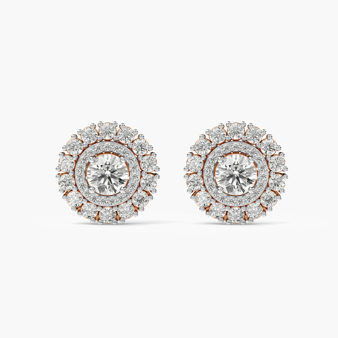 Aurielle Halo Diamond Studs