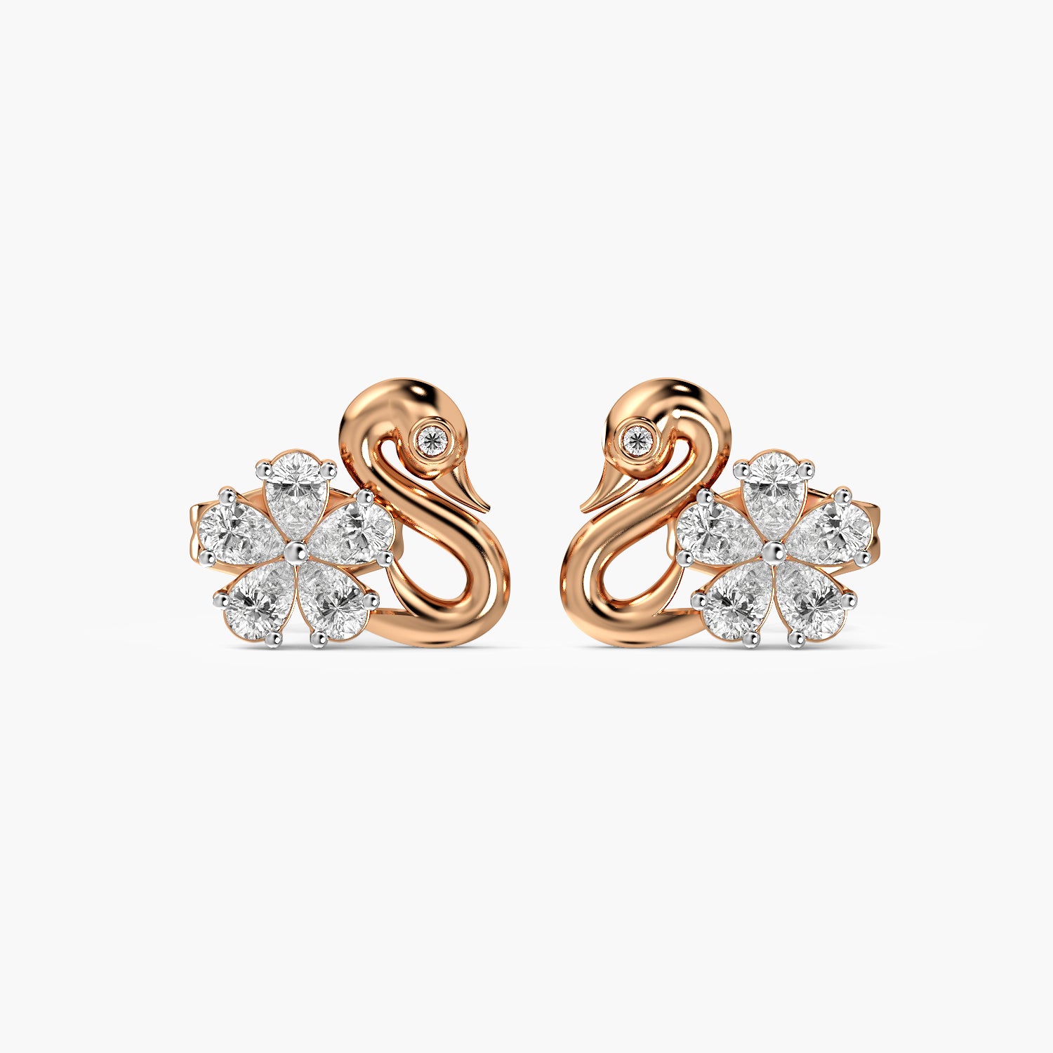 Seren Swan Diamond Studs