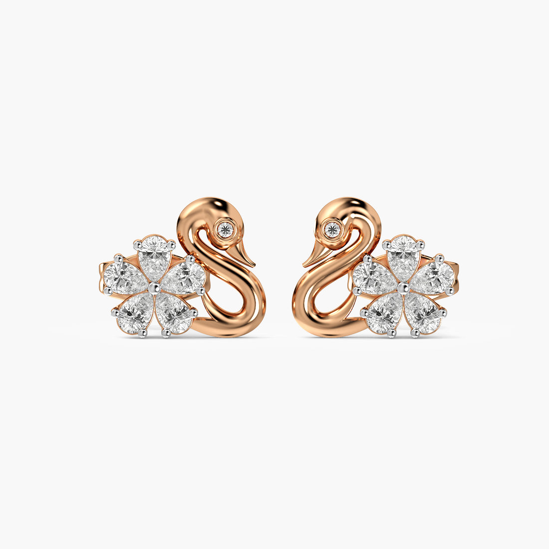 Seren Swan Diamond Studs