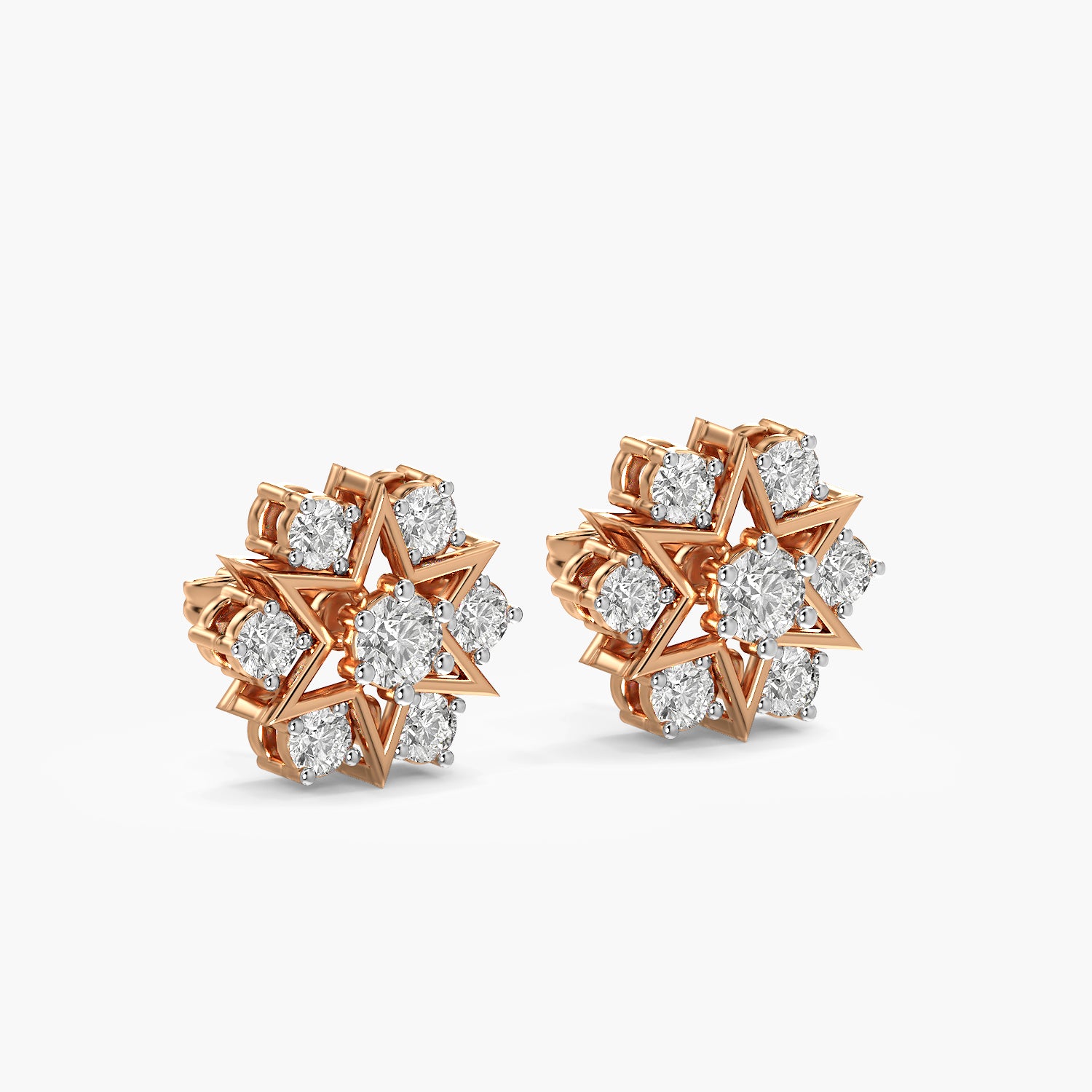 Celest Starburst Diamond Studs