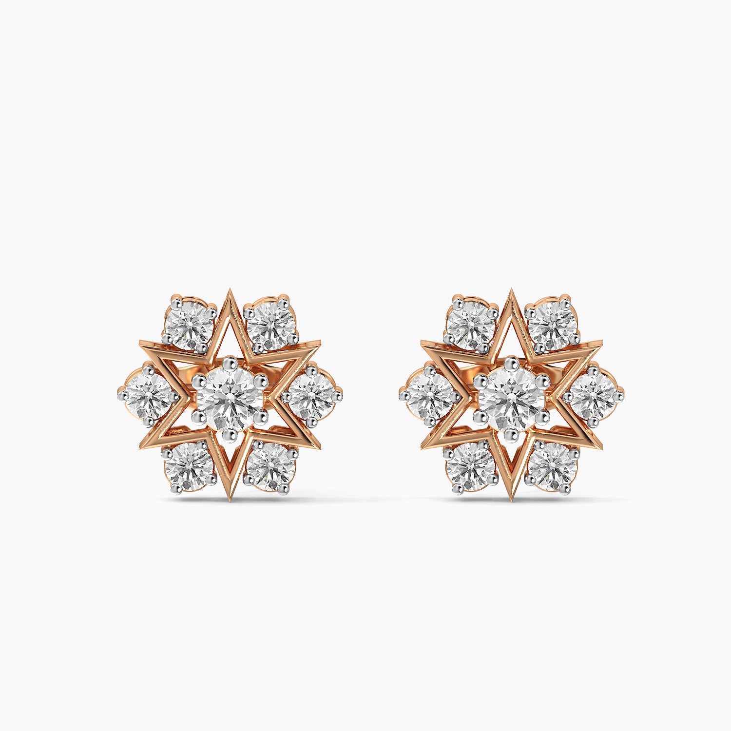 Celest Starburst Diamond Studs