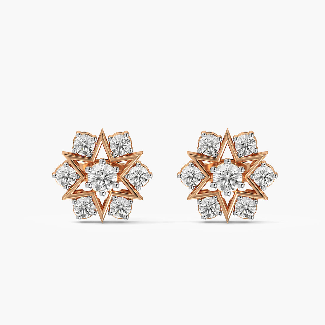 Celest Starburst Diamond Studs