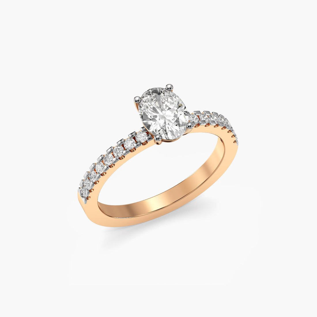 Celestial Glow Ring - 3D View in Rose Gold - Diamond Ring by Moena