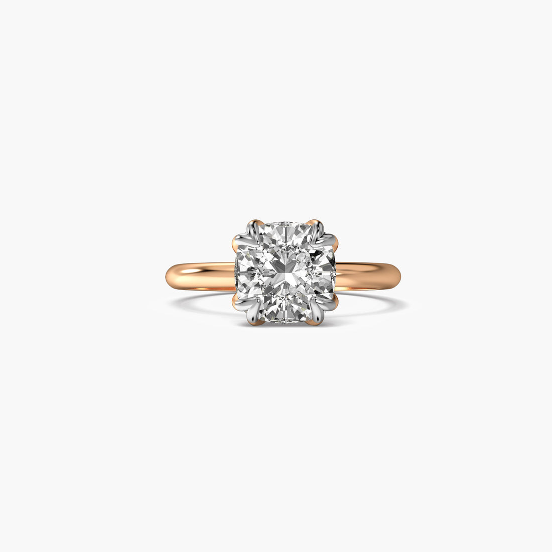 Classic Bloom - Top View in Rose Gold - Diamond Ring by Moena