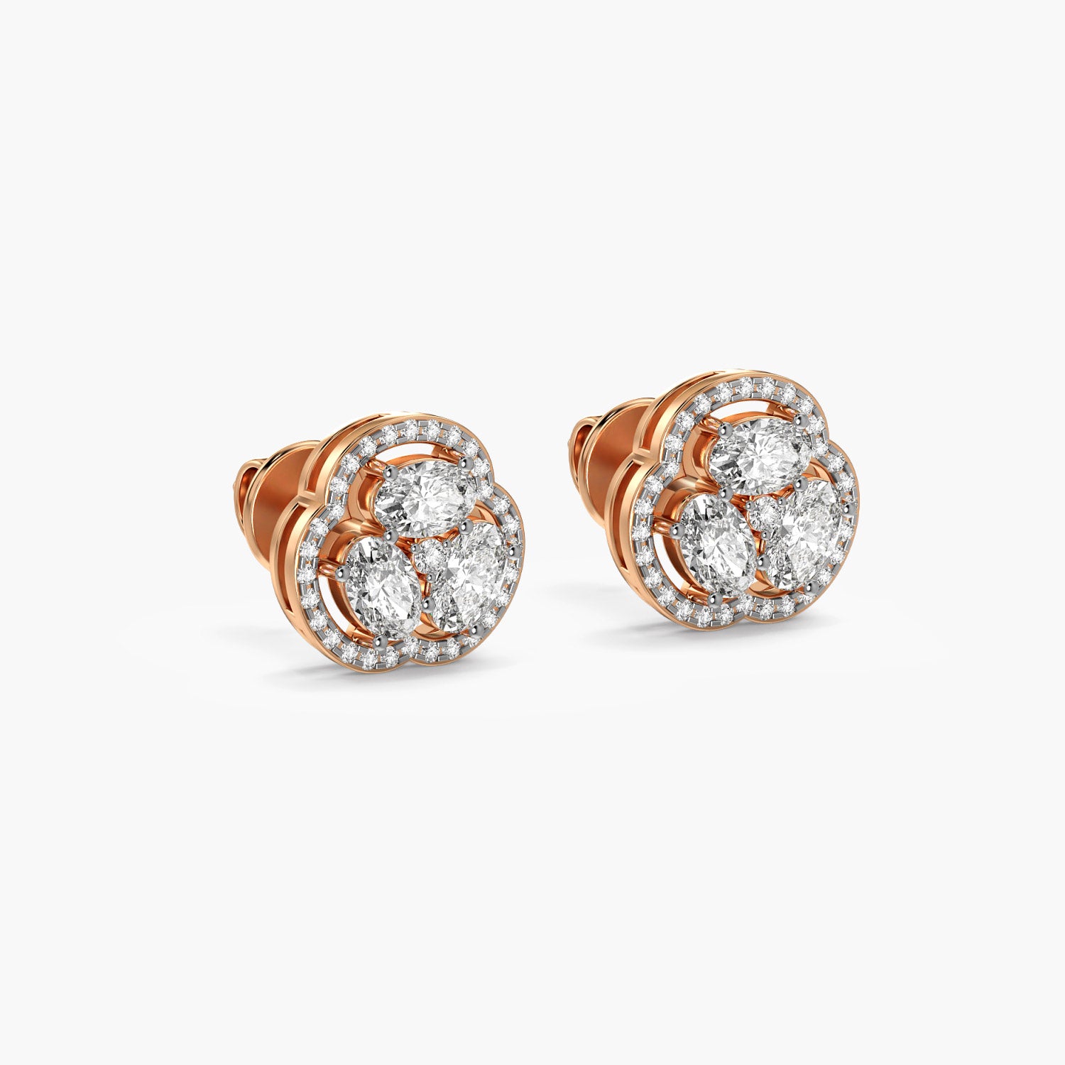 Clover Diamond Studs