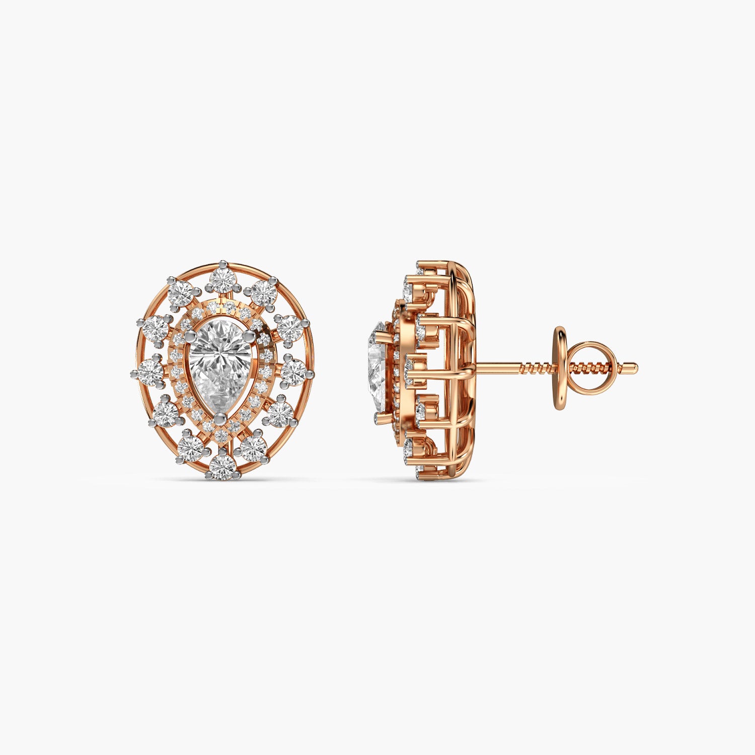 Radiance Pear Diamond Studs