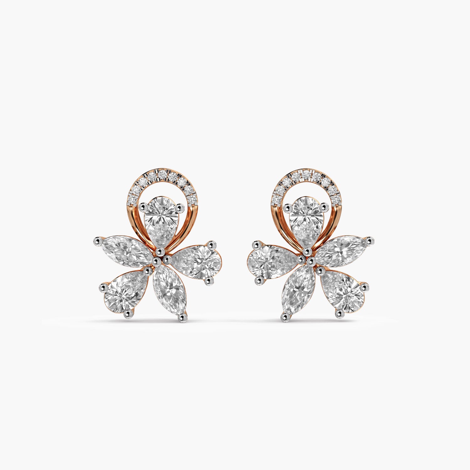 Petal Cluster Diamond Studs