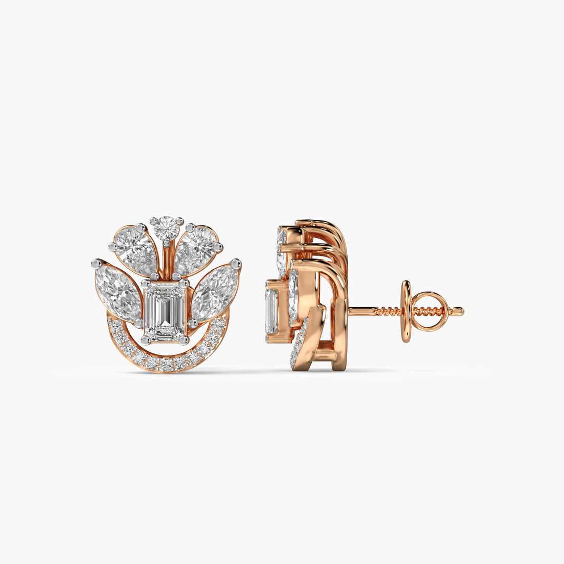 Tulip Bloom Stud Earrings
