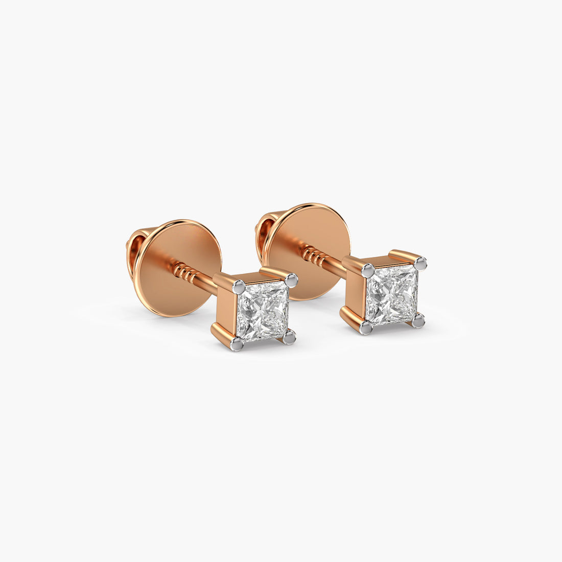 Starlit Elegance - 3D View in Rose Gold - Diamond Jewellery by Moena