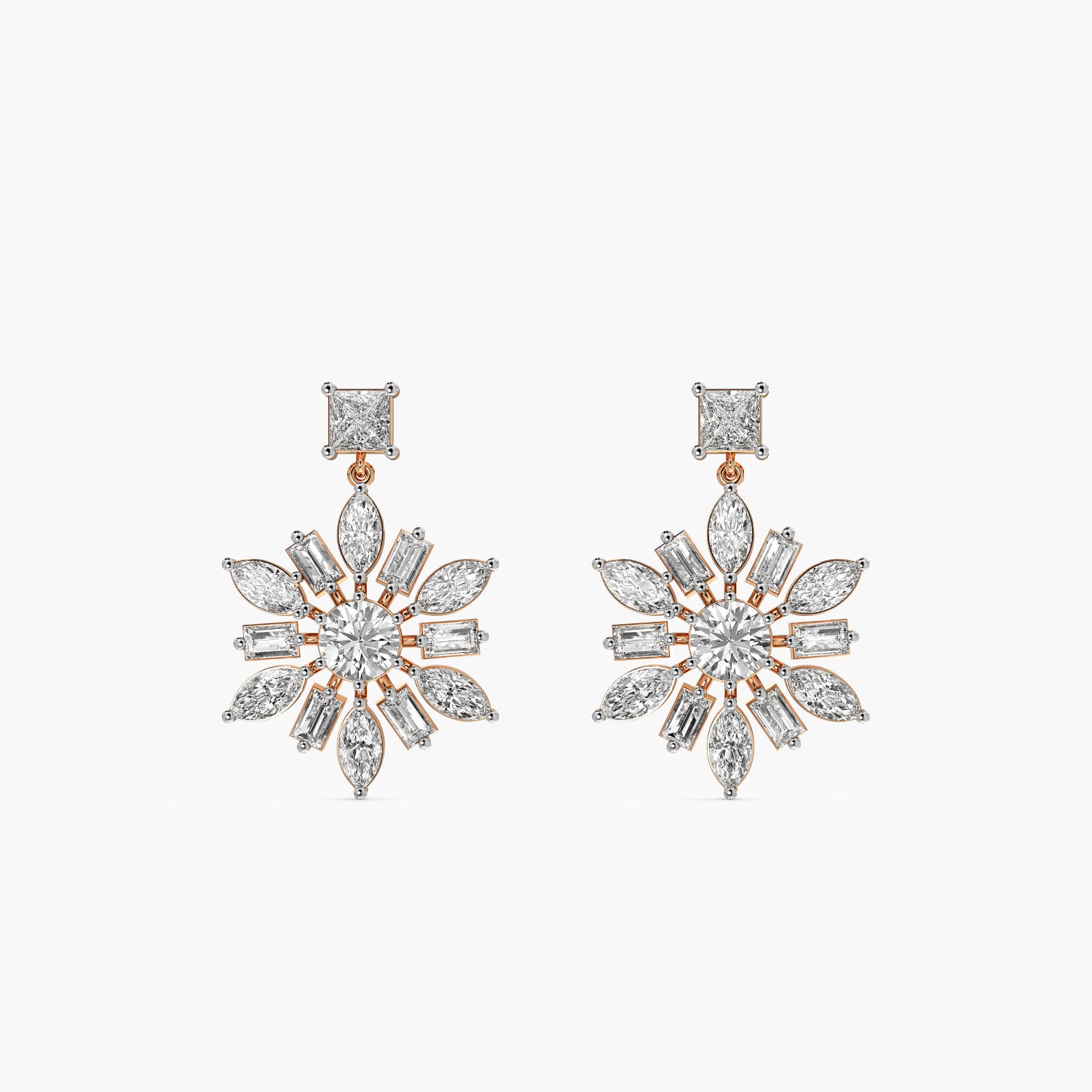Snowburst Diamond Danglers