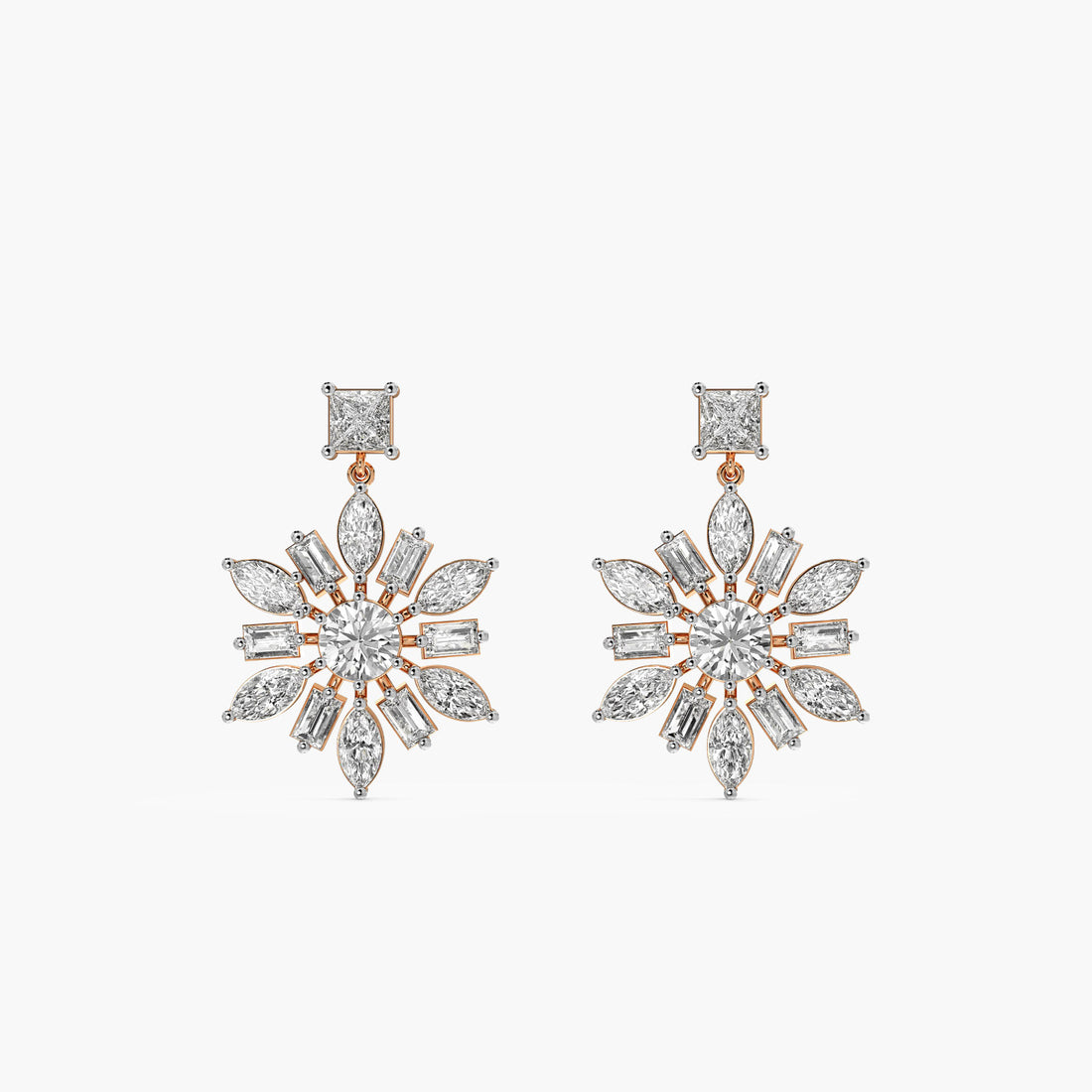 Snowburst Diamond Danglers