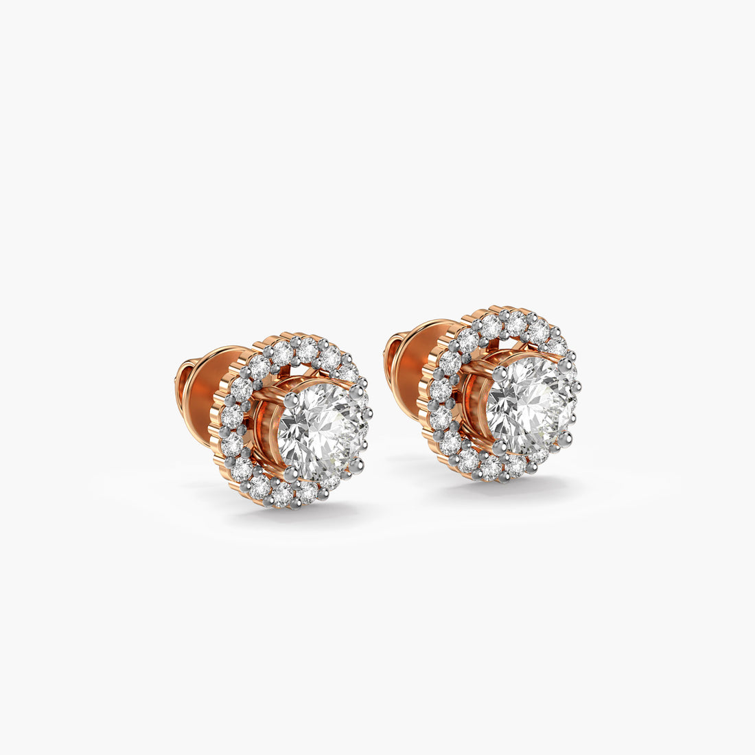 Classic Halo Stud Earrings