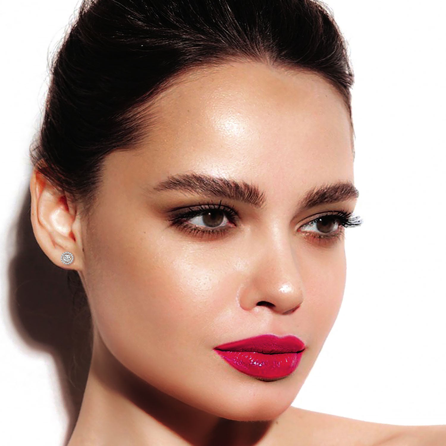 Classic Halo Stud Earrings