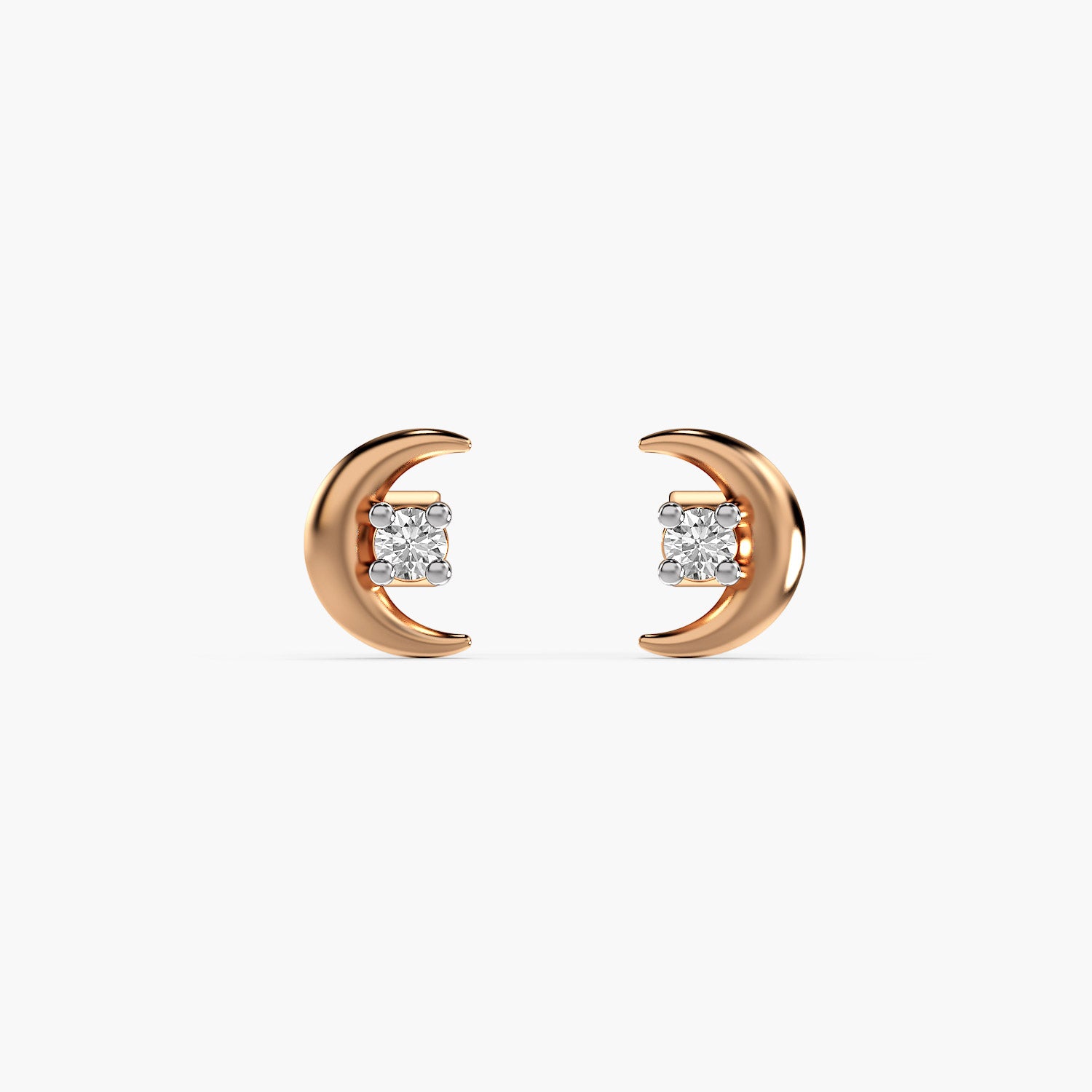 Luna Diamond Studs - Moena