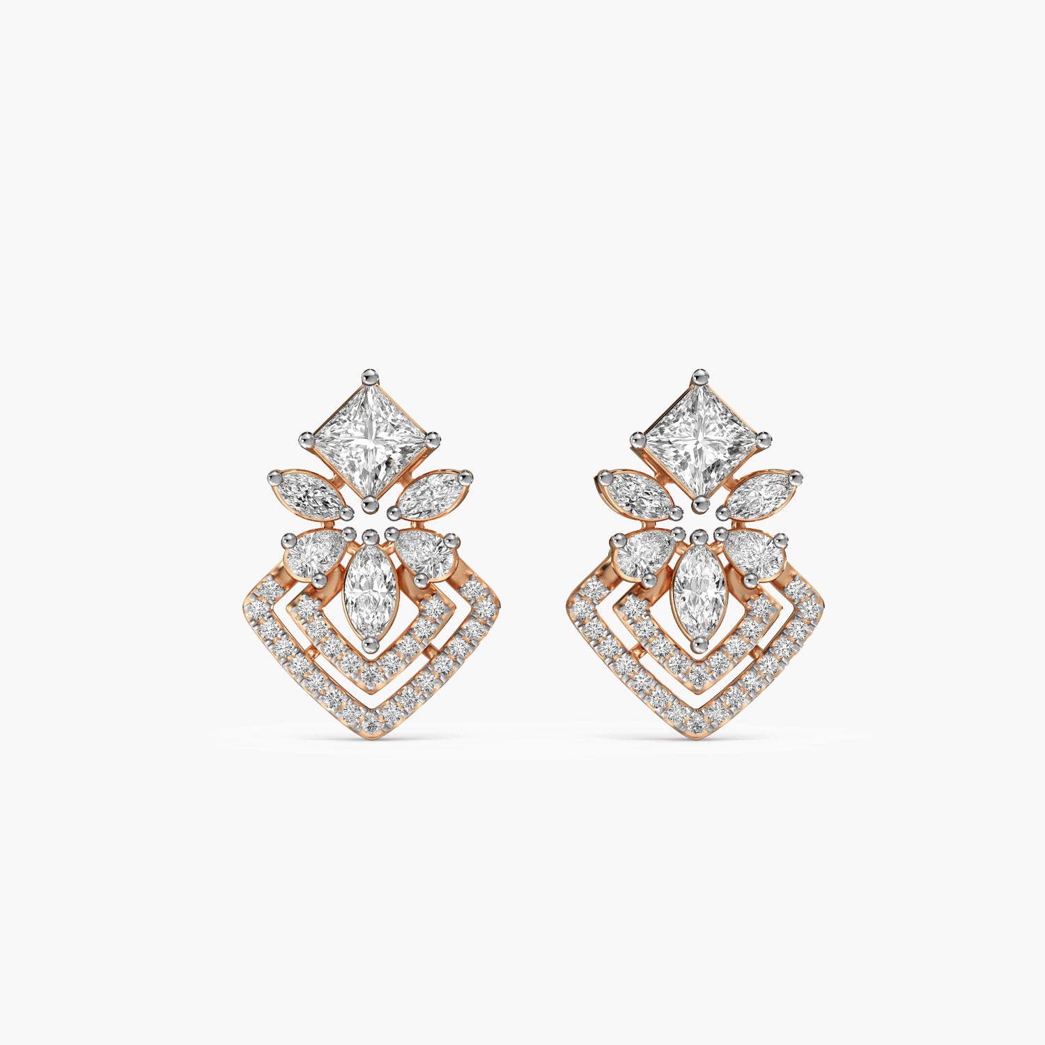 Double Halo Glam Studs