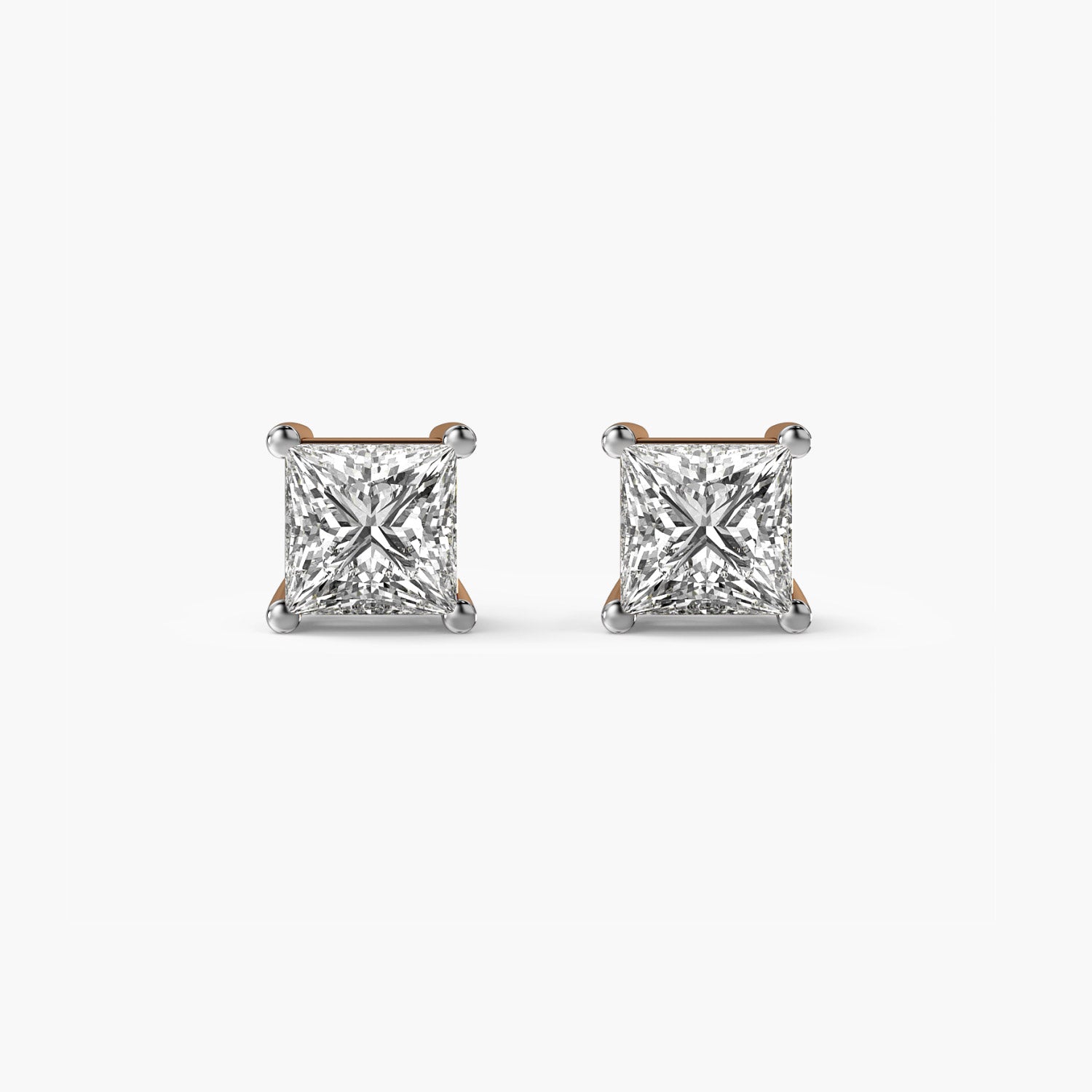 Princess-Cut Lab-Grown Diamond Studs - Moena