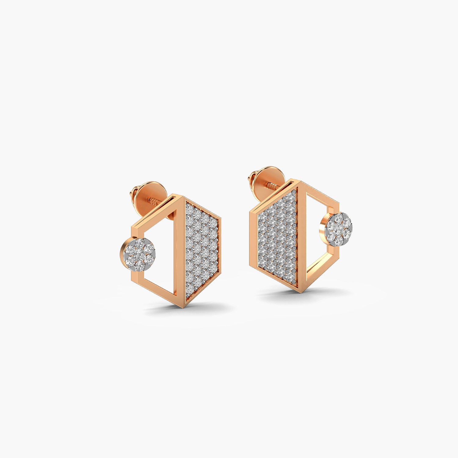 Modern Hexagonal Earrings - Moena