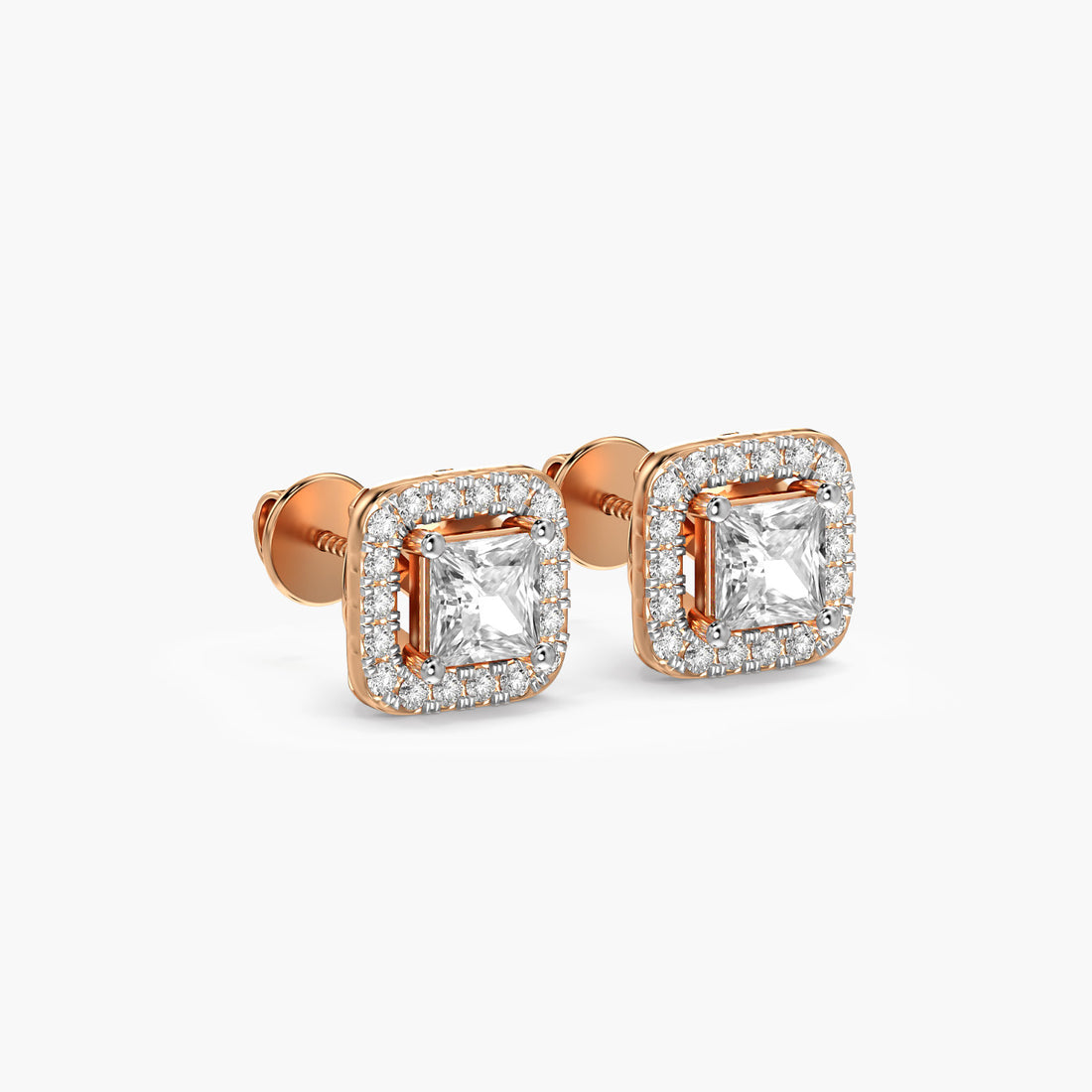 Regal Frame - 3D View in Rose Gold - Diamond Jewellery by Moena