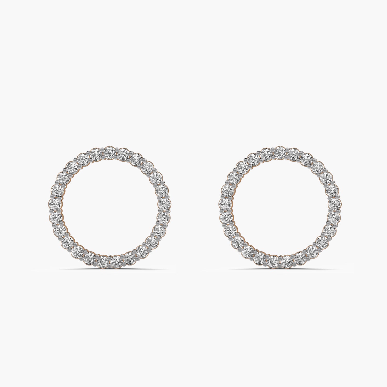 Diamond Circle Studs - Moena