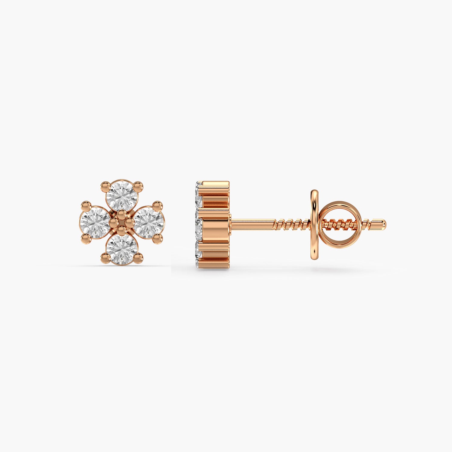 Diamond Petal Earrings - Moena