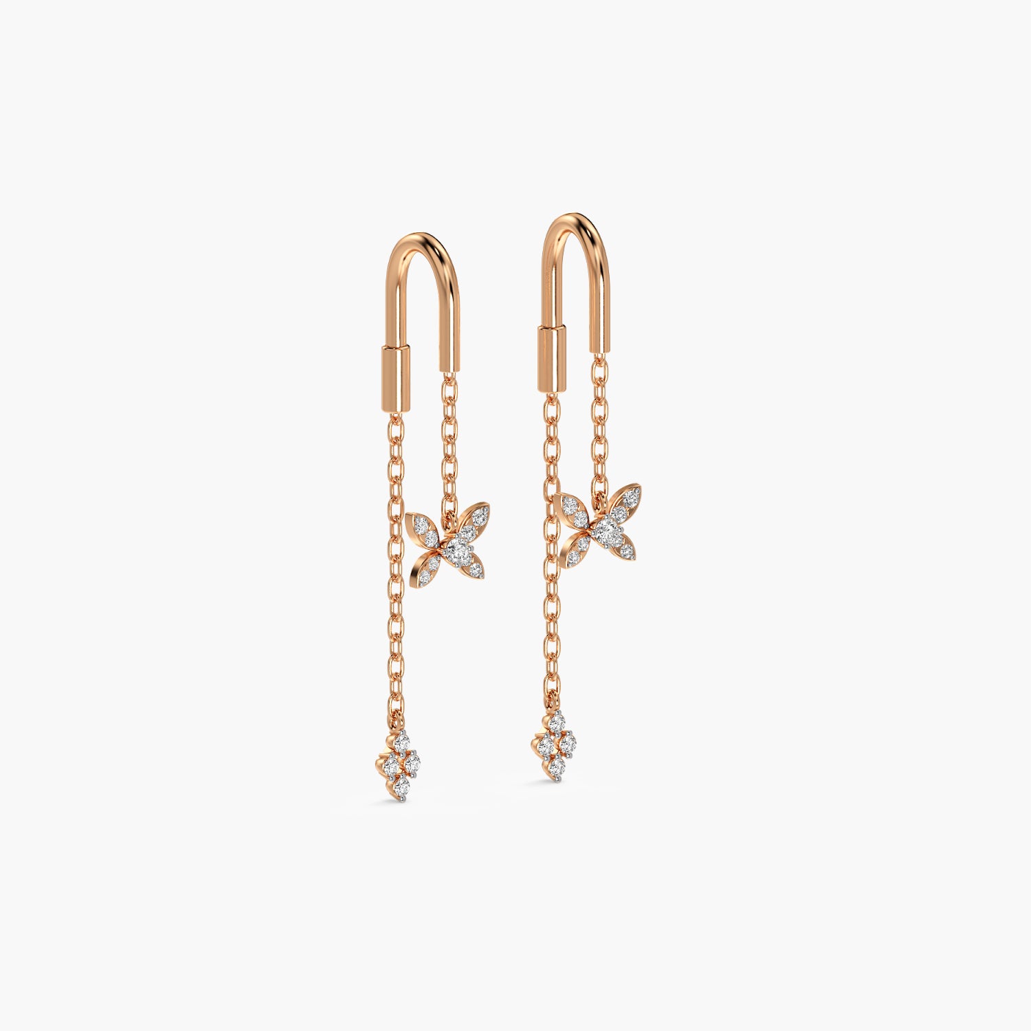 Flutter Chain Lab-Grown Diamond Earrings - Moena