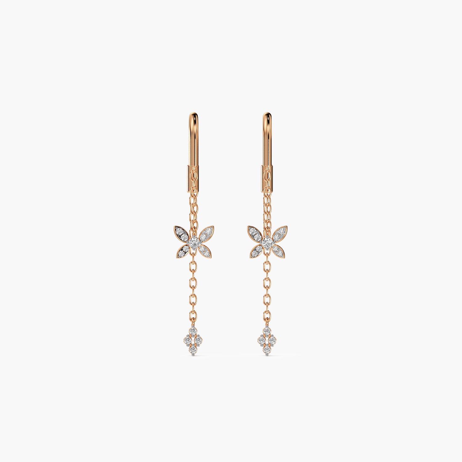 Flutter Chain Lab-Grown Diamond Earrings - Moena