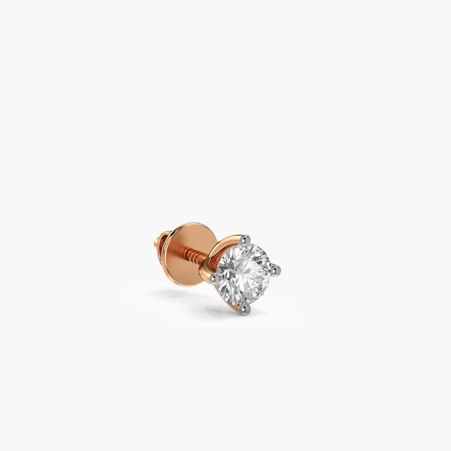 Classic Solitaire Diamond Stud