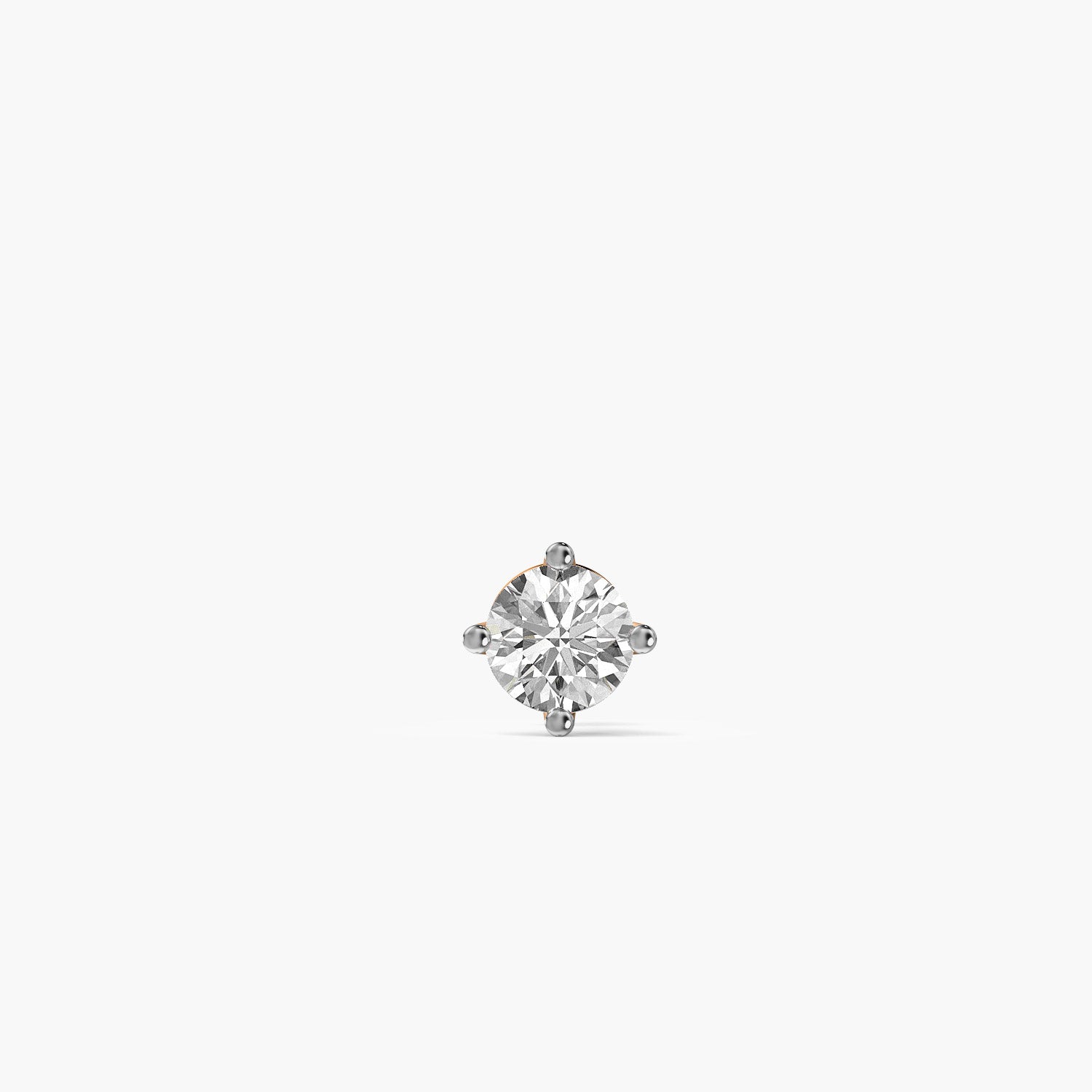 Classic Solitaire Diamond Stud