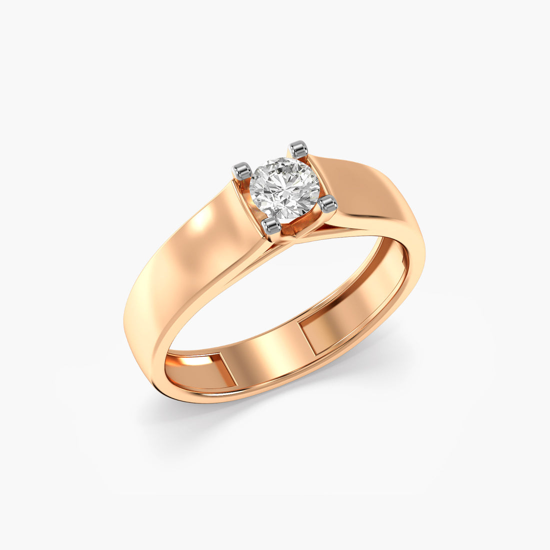 Imperial Crest Ring - 3D View in Rose Gold - Diamond Ring by Moena