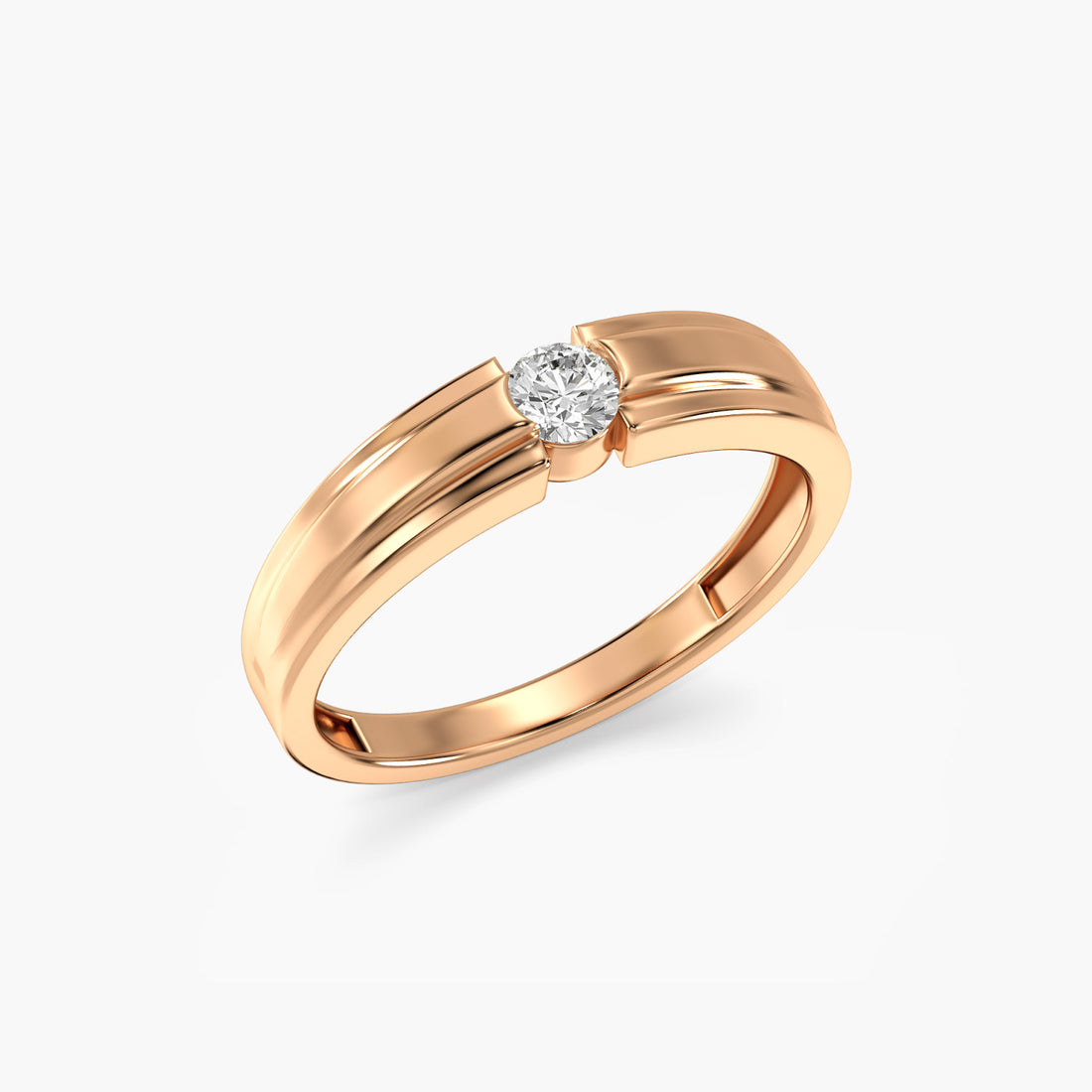Apex Brilliance Ring - 3D View in Rose Gold - Diamond Ring by Moena