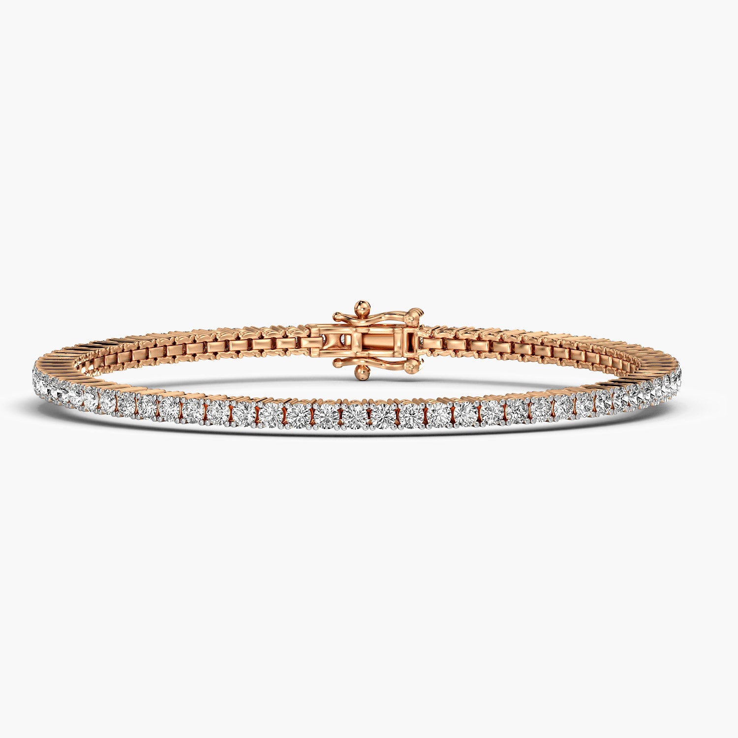 Grace Line 0.03 ct Diamond Tennis Bracelet