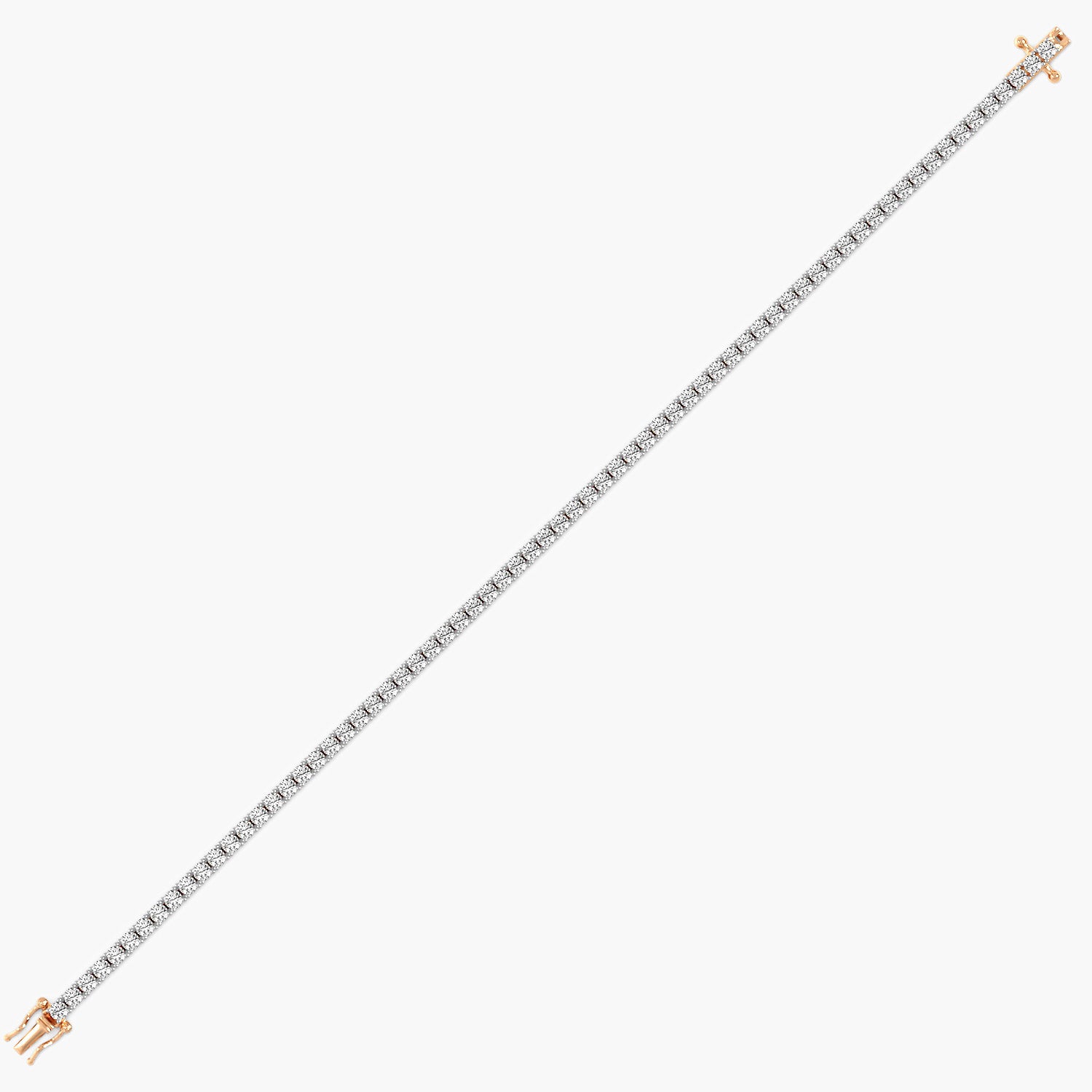 Grace Line 0.03 ct Diamond Tennis Bracelet