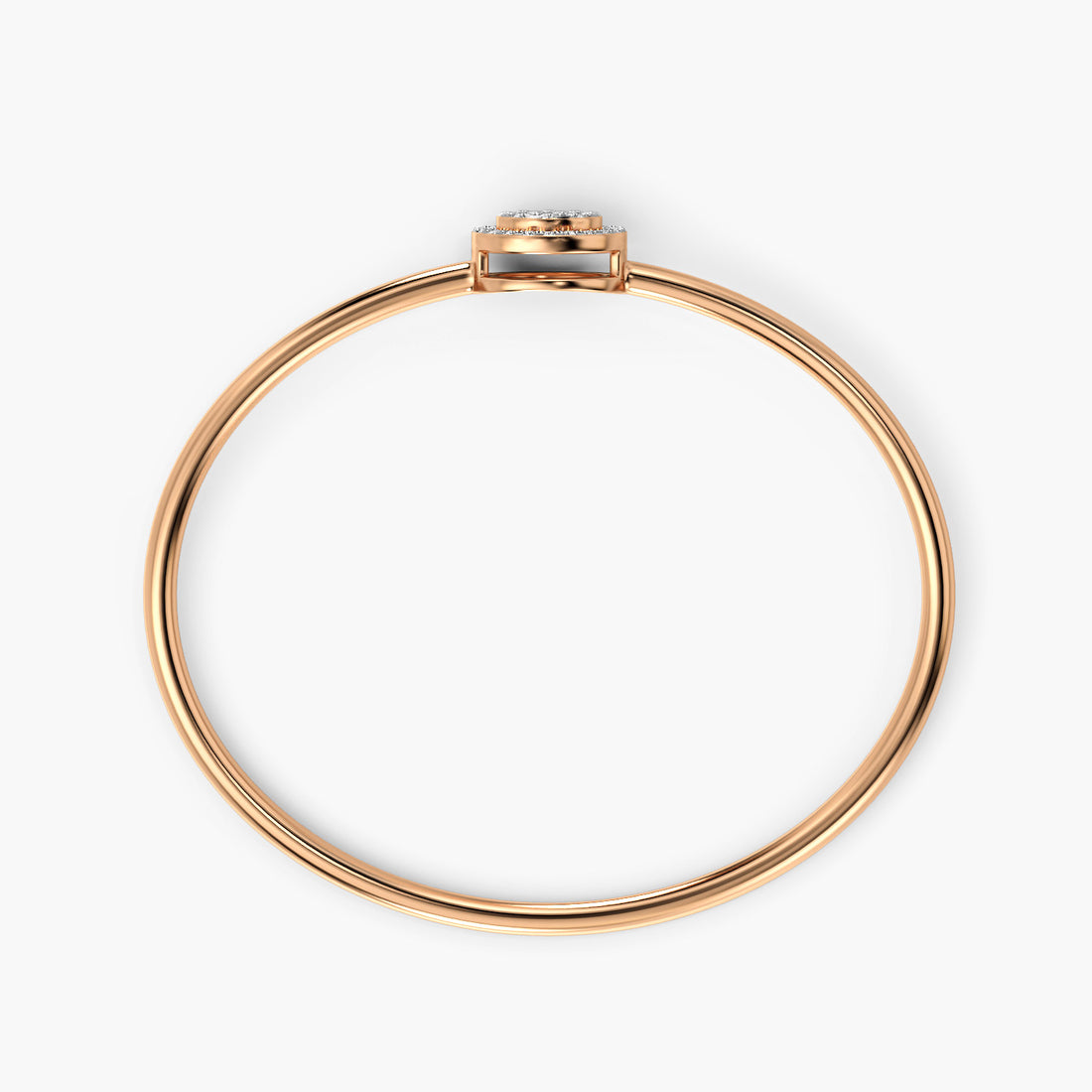 Regent Glow Bracelet - Standard View in Rose Gold - Diamond Bracelet by Moena