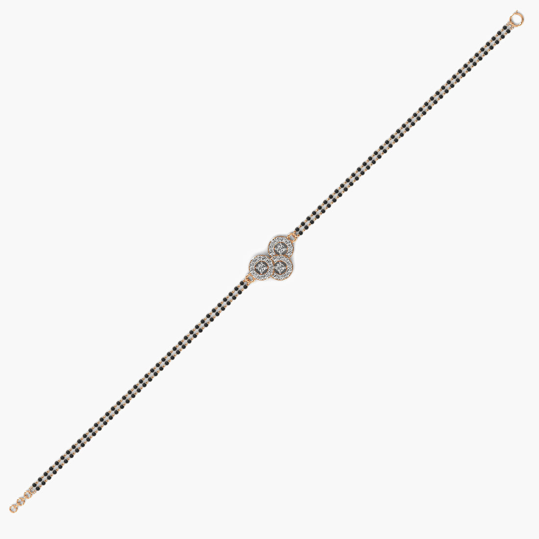 Sutra Glow Bracelet - 3D View in Rose Gold - Diamond Bracelet by Moena