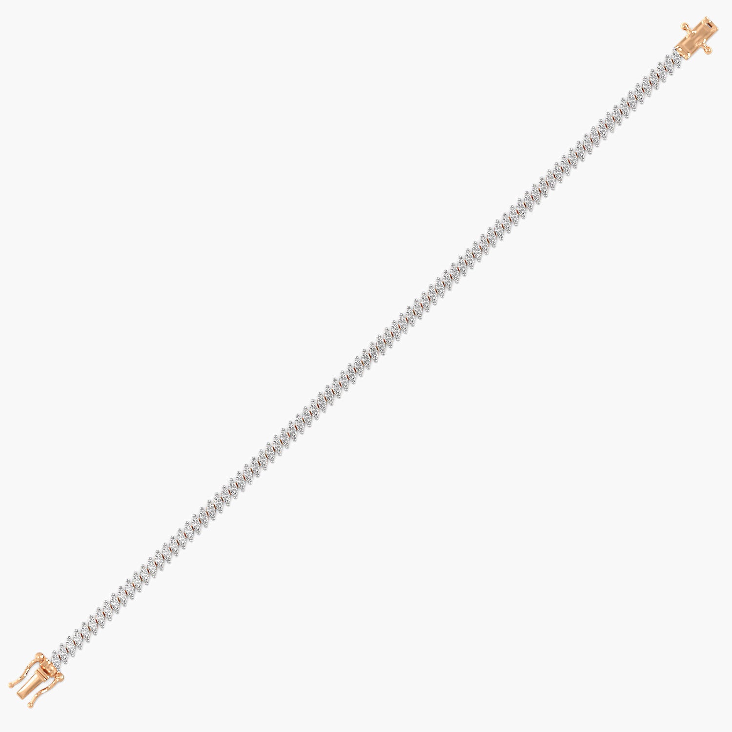 Twist Shine 0.02 ct Diamond Tennis Bracelet