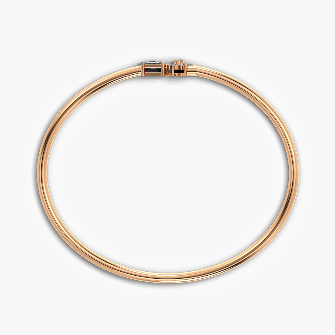 Snow Queen Bracelet - Standard View in Rose Gold - Diamond Bracelet by Moena