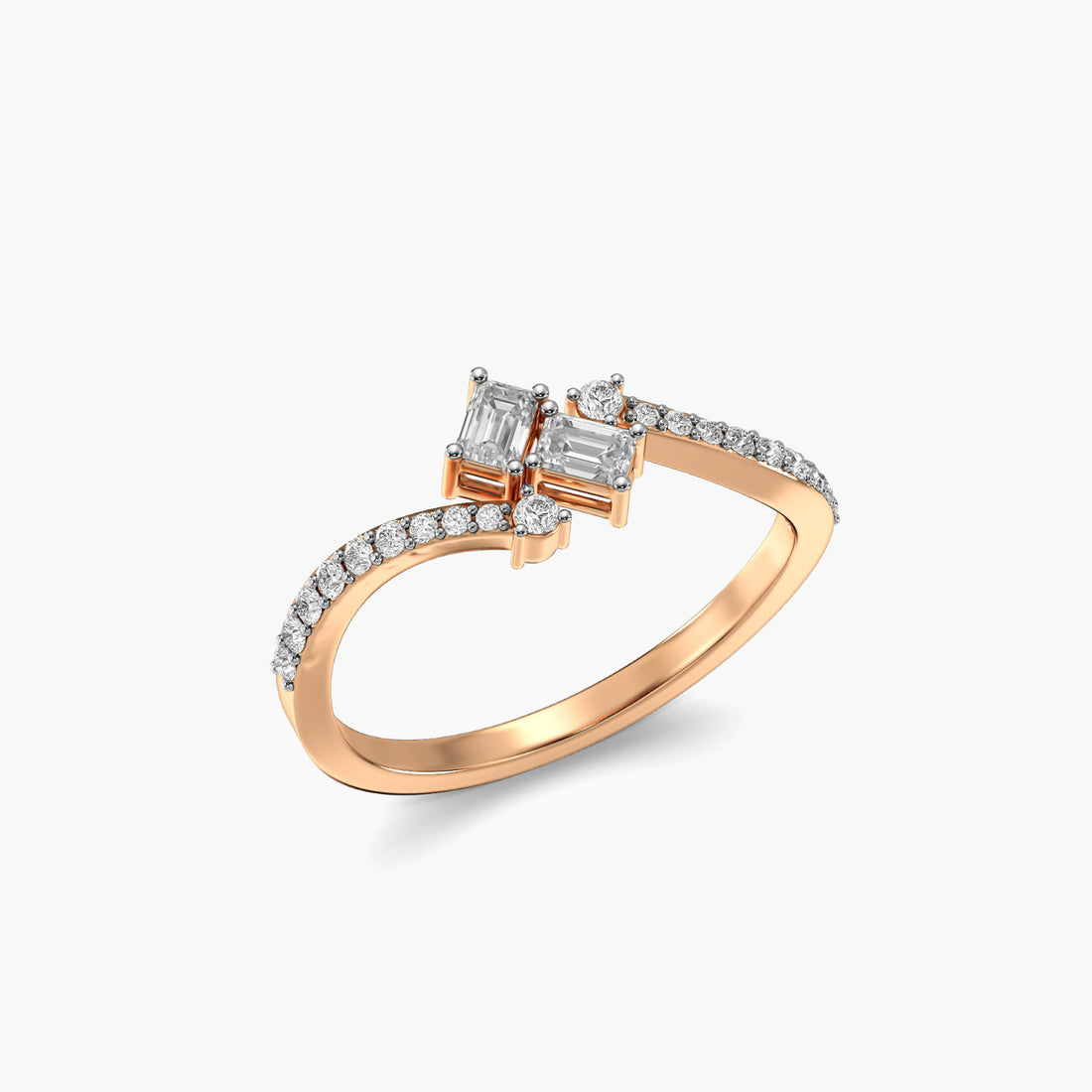 Diamond Wave Ring
