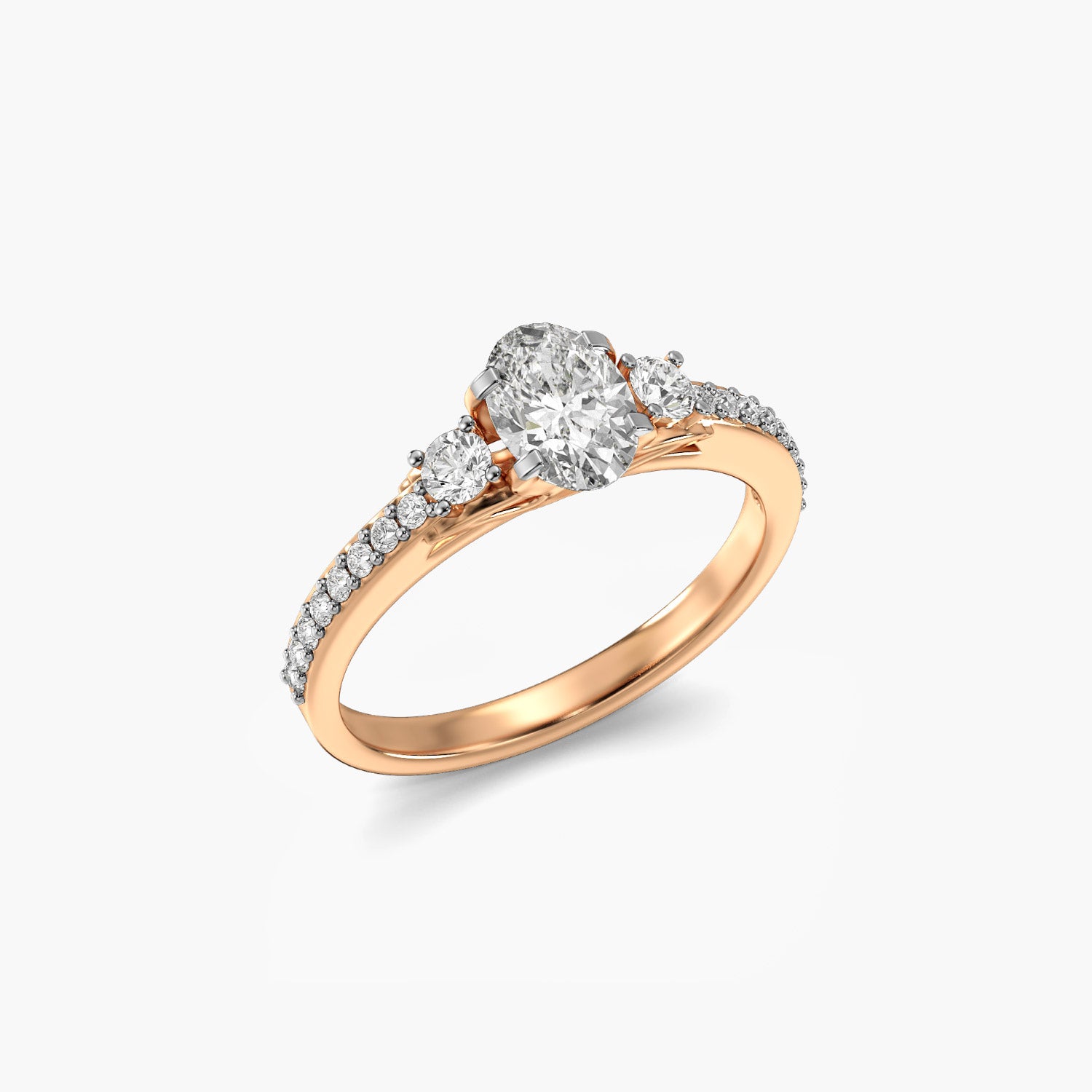 Crowned Oval Ring