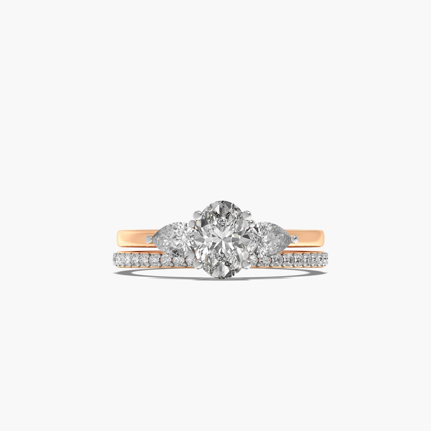 Regal Halo Trio Ring