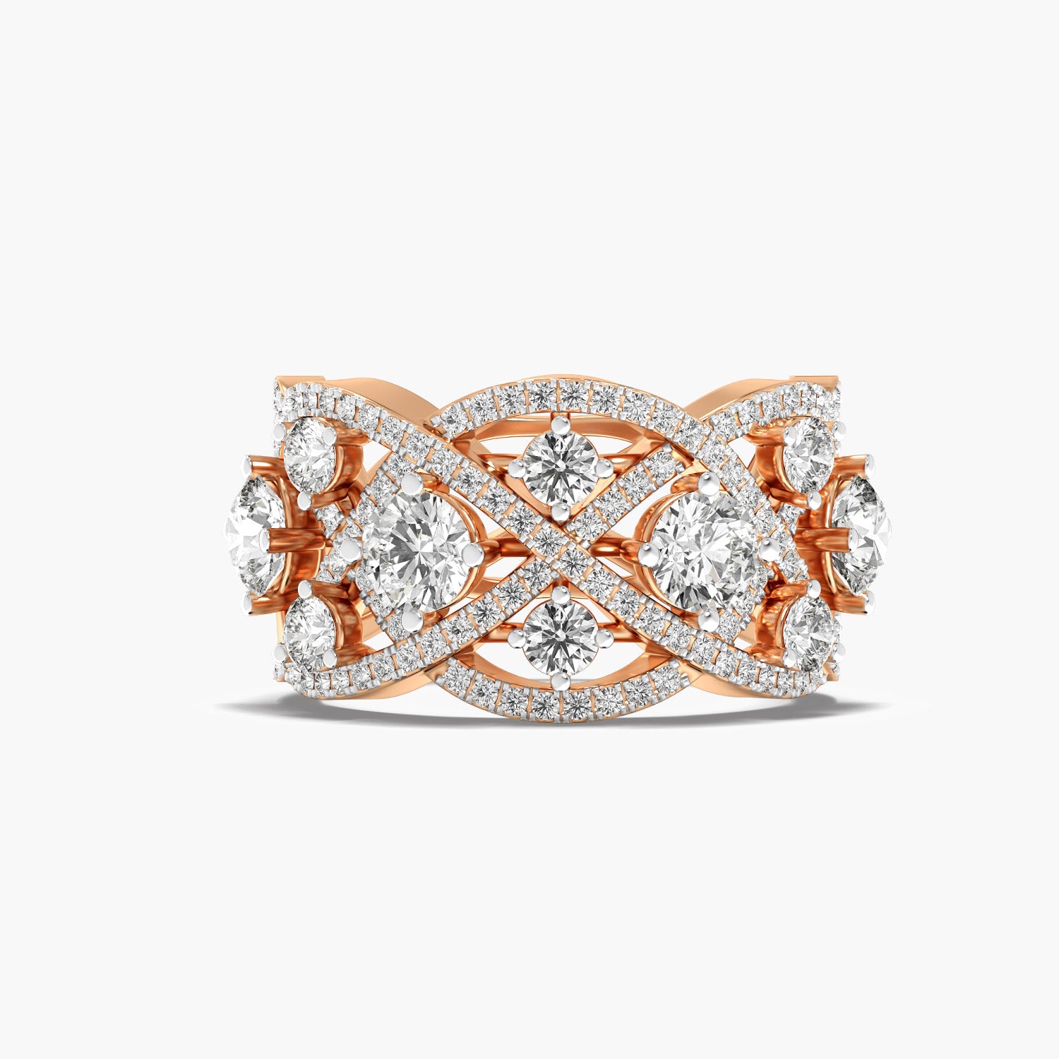 Floral Cluster Statement Ring