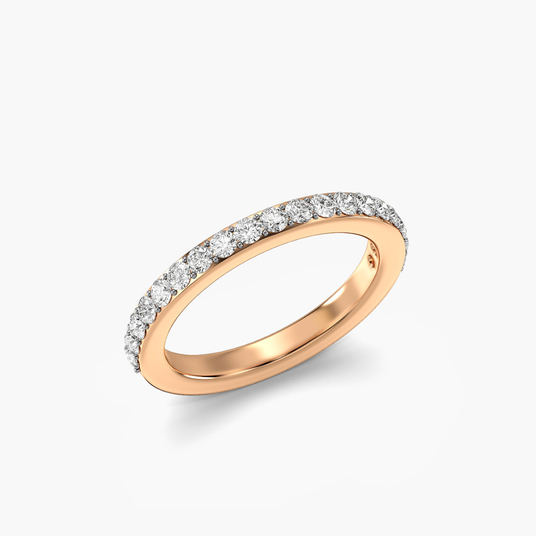 Eternal Touch - 3D View in Rose Gold - Diamond Ring by Moena