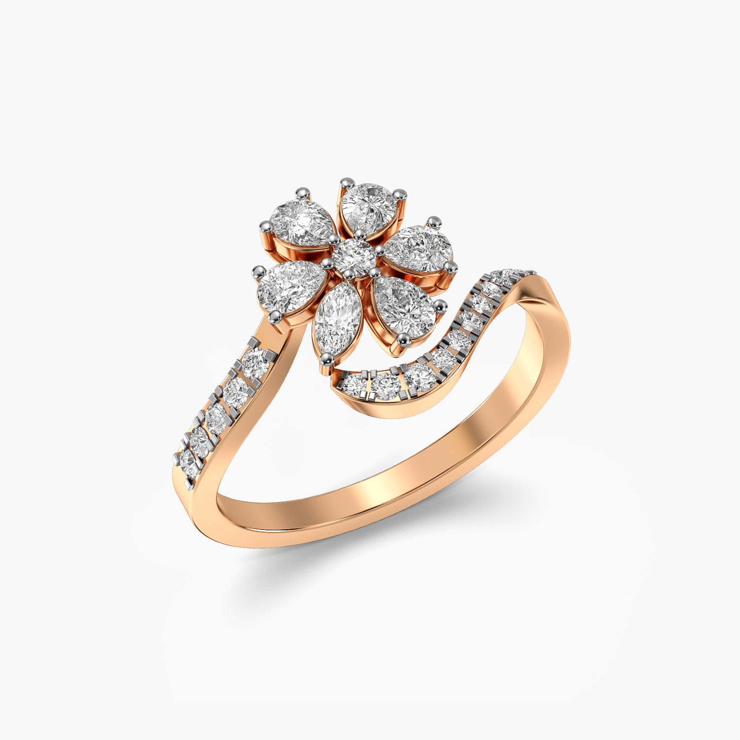 Floral Diamond Ring - Moena