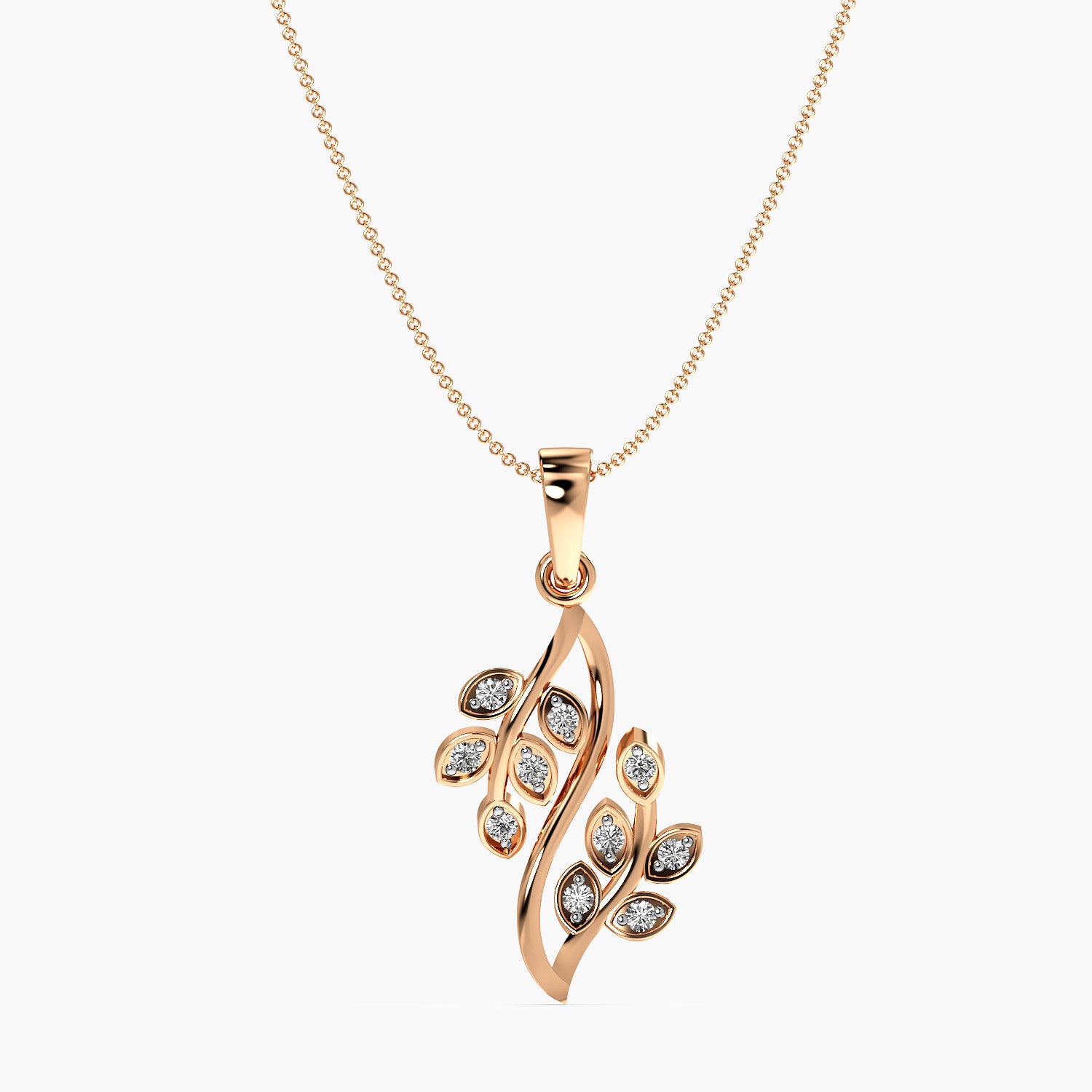 Nature-Inspired Diamond Pendant - Moena