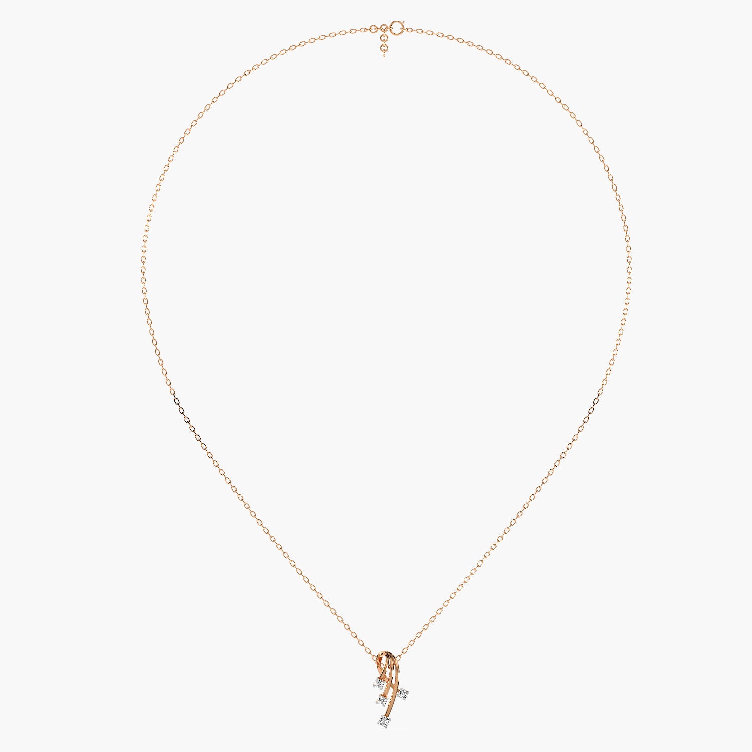 Stellar Flow Lab-Grown Diamond Pendant (With Chain) - Moena